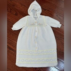 Infant hooded bunting bag